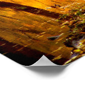Yellow Autumn Forest Print Poster Art Wall (Hoek)