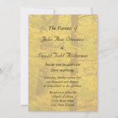 Yellow Autumn Forest Theme Wedding Kaart (Voorkant)