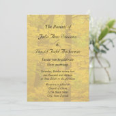 Yellow Autumn Forest Theme Wedding Kaart (Staand voorkant)