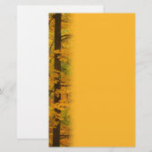Yellow Autumn Forest Wedding Briefpapier (Voorkant / Achterkant)