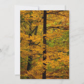 Yellow Autumn Forest Wedding Kaart (Achterkant)
