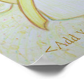 Yellow Awareness Ribbon Guardian Angel Print (Hoek)