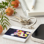 Yellow axolotl fun  sleutelhanger (Voorkant Rechts)