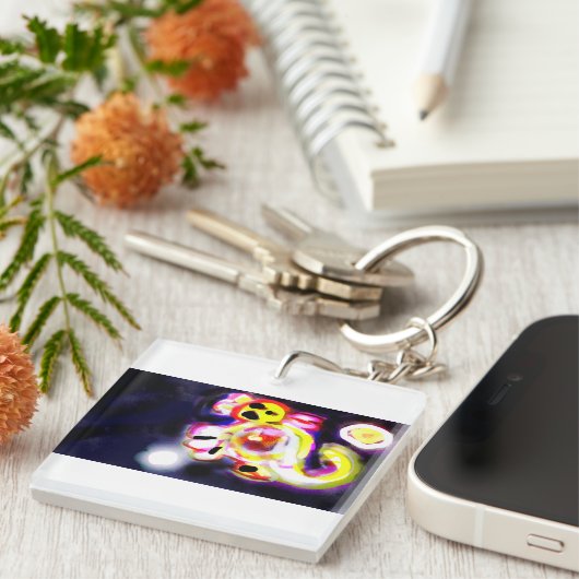 Yellow axolotl fun sleutelhanger (Voorkant Rechts)