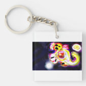 Yellow axolotl fun sleutelhanger (voorkant)