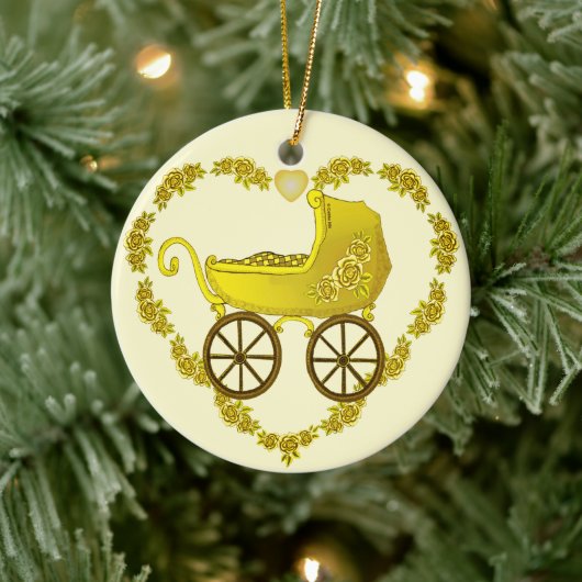 Yellow Baby Buggy ornament (Boom)