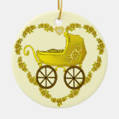 Yellow Baby Buggy ornament (Voorkant)