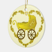 Yellow Baby Buggy ornament (Links)