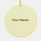 Yellow Baby Buggy ornament (Achterkant)