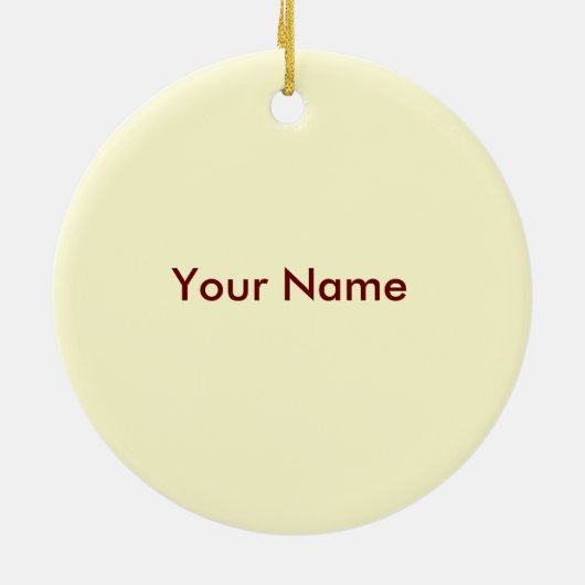 Yellow Baby Buggy ornament (Achterkant)