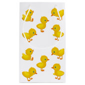 Yellow Baby Chicks Gift Bag Klein Cadeauzakje (Achterkant)