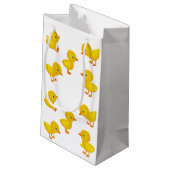 Yellow Baby Chicks Gift Bag Klein Cadeauzakje (Achterkant Gekanteld)