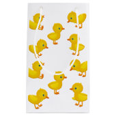 Yellow Baby Chicks Gift Bag Klein Cadeauzakje (Voorkant)
