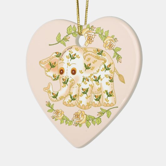 Yellow Baby Elephant ornament (Links)