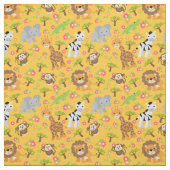 Yellow Baby Safari Fabric Stof (Swatch)