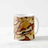Yellow Ball Python echt dicht Koffiemok (Voorkant rechts)