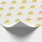 Yellow balloon Gift Wrapping Paper - Cadeaupapier (Hoek)