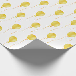 Yellow balloon Gift Wrapping Paper - Cadeaupapier