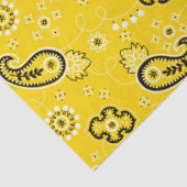 Yellow Bandana Modern Cowboy Cowgirl Fun Tissuepapier (Detail)