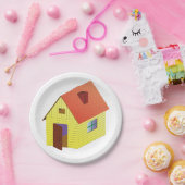 Yellow Barn House Papieren Bordje (Feest)