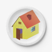 Yellow Barn House Papieren Bordje (Voorkant)