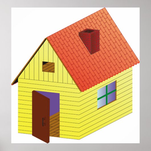 Yellow Barn House Poster (Voorkant)