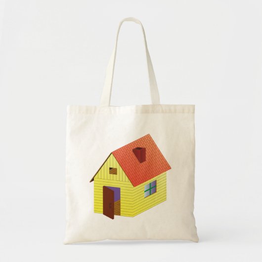 Yellow Barn House Tote Bag (Voorkant)