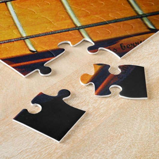 Yellow Bass Guitar Legpuzzel (Zijkant)
