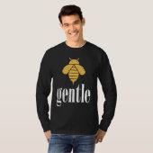 Yellow Bee Gentle Motivational Be Gentle  4 T-shirt (Voorkant volledig)
