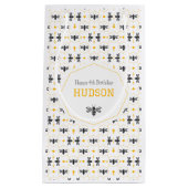 Yellow Bee Modern Kinder zomer 4e verjaardagsfeest Klein Cadeauzakje (Voorkant)