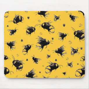 Yellow Bee Muismat - cadeau voor moeder of vriend