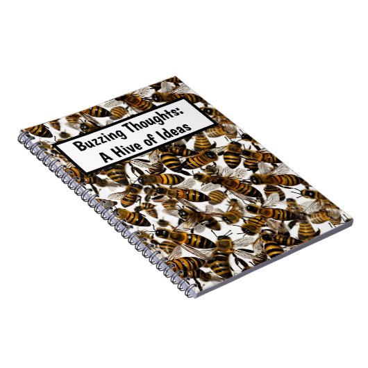 Yellow Bees gepersonaliseerd Notitieboek (Rechterzijde)