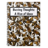 Yellow Bees gepersonaliseerd Notitieboek (Voorkant)