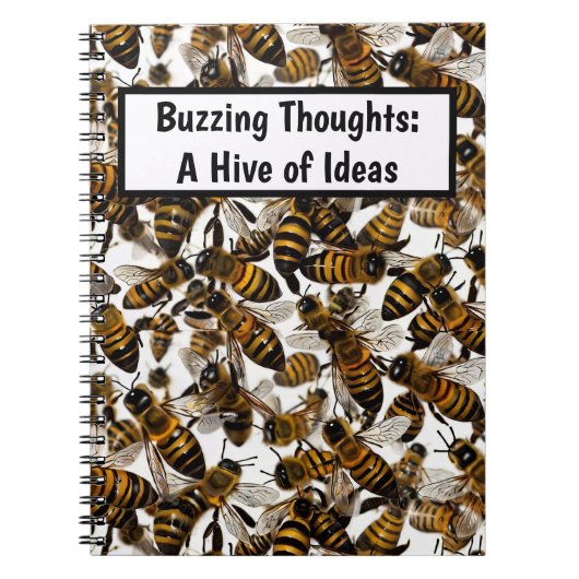 Yellow Bees gepersonaliseerd Notitieboek (Voorkant)