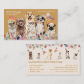 Yellow Beige Cat Dog Bird Pet Veterinary Visitekaartje (Voorkant / Achterkant)