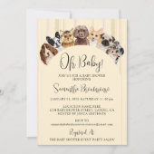 Yellow Beige Oh Baby Dogs Kaart (Voorkant)