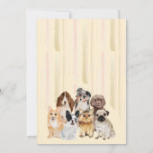 Yellow Beige Oh Baby Dogs Kaart (Achterkant)