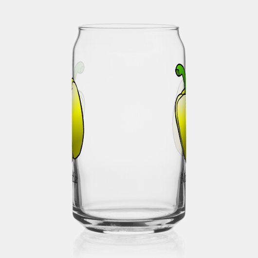 Yellow Bell Pepper Blikvorm Glas (Links)