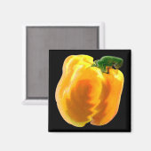 Yellow Bell Pepper Magneet (Voorkant / Achterkant)