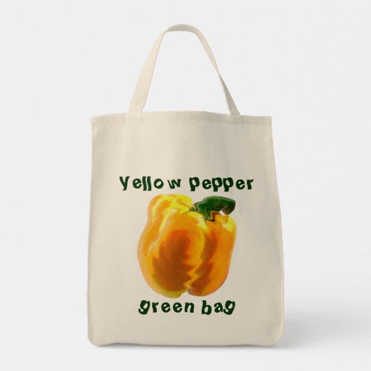 Yellow Bell Pepper Tote Bag (Achterkant)