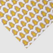 Yellow Bell Sprinkles Cookie Holiday Kerstmis Tissuepapier (Detail)