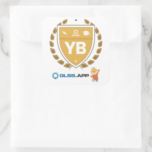 Yellow Belt Certified - GLSS.app Vierkante Sticker (Tas)