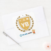 Yellow Belt Gecertificeerd - GLSS.app Vierkante Sticker (Envelop)