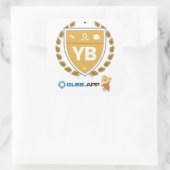 Yellow Belt Gecertificeerd - GLSS.app Vierkante Sticker (Tas)