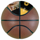 Yellow Best Pap Ever Vader Typografie Foto Basketbal (Rechts)