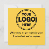 Yellow Beste medewerker van de maand Award Kaart (Achterkant)