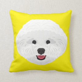 Yellow Bichon Frise Kussen