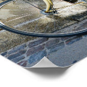 Yellow Bicycle, Kopenhagen, Denemarken Poster (Hoek)