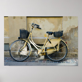 Yellow Bicycle, Kopenhagen, Denemarken Poster