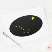 Yellow Big Dipper Ovale Sticker (Envelop)